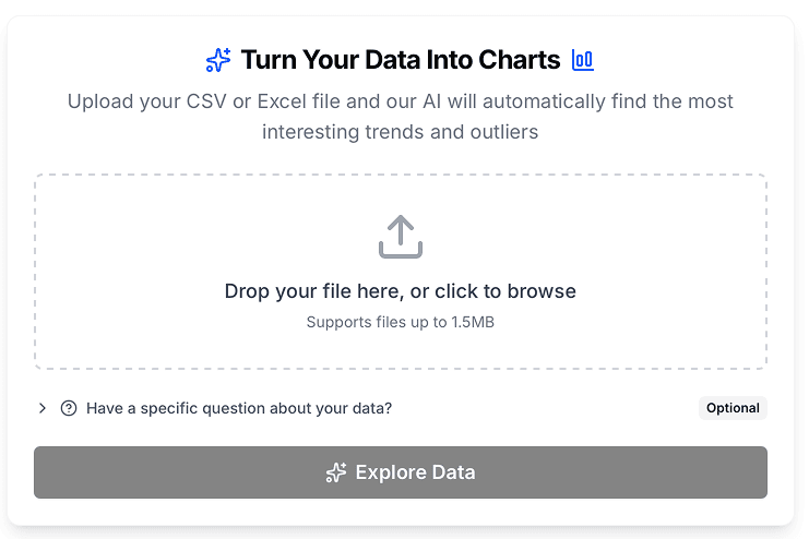 Import your data.